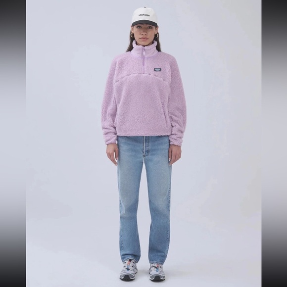 Madhappy Jackets & Blazers - Madhappy Fall Sherpa Half Zip size Small in Lilac